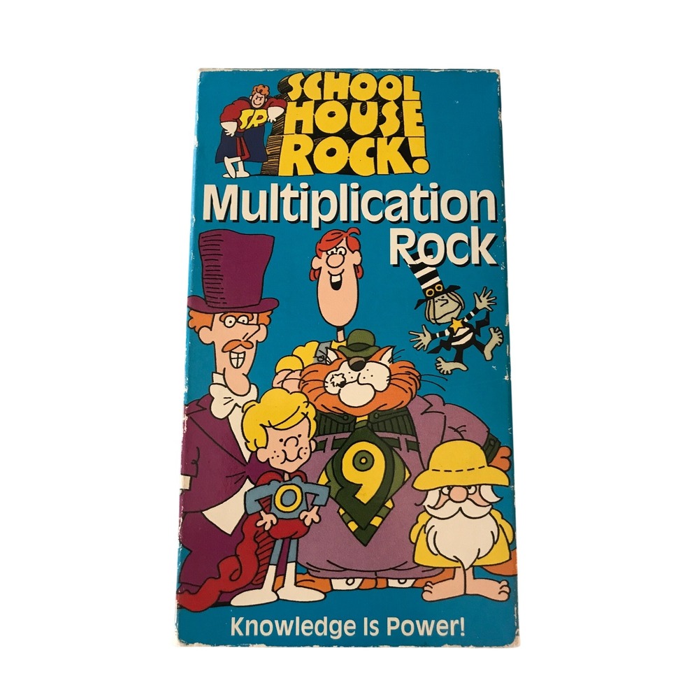 Schoolhouse Rock Multiplication Rock VHS 1995 ABC Video Educational Musical